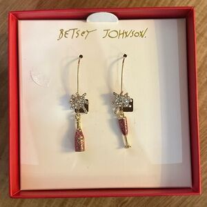Betsey Johnson Champagne Earrings